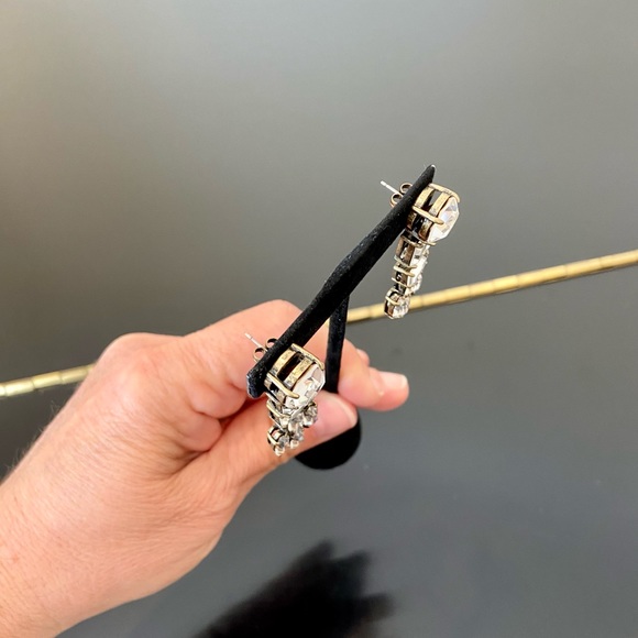 NWT luxury J. Crew crystal drop statement earrings - Picture 7 of 17